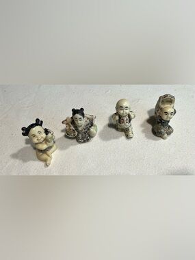 Ten Thousand Villages Asian Figurines Set of 4